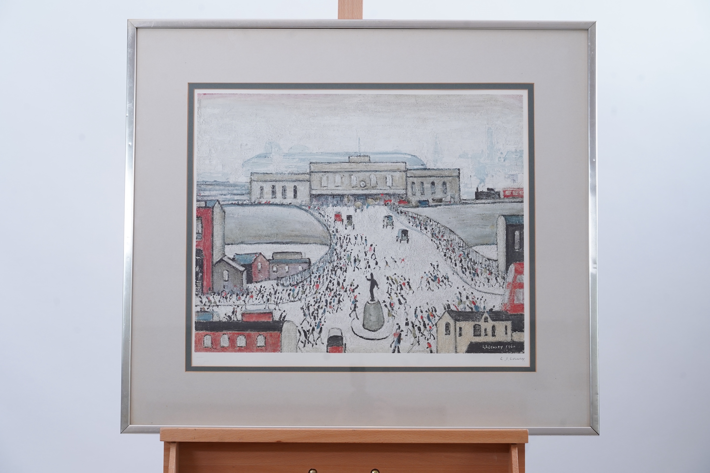 Laurence Stephen Lowry RBA, RA, 1887-1976, 'Station Approach'